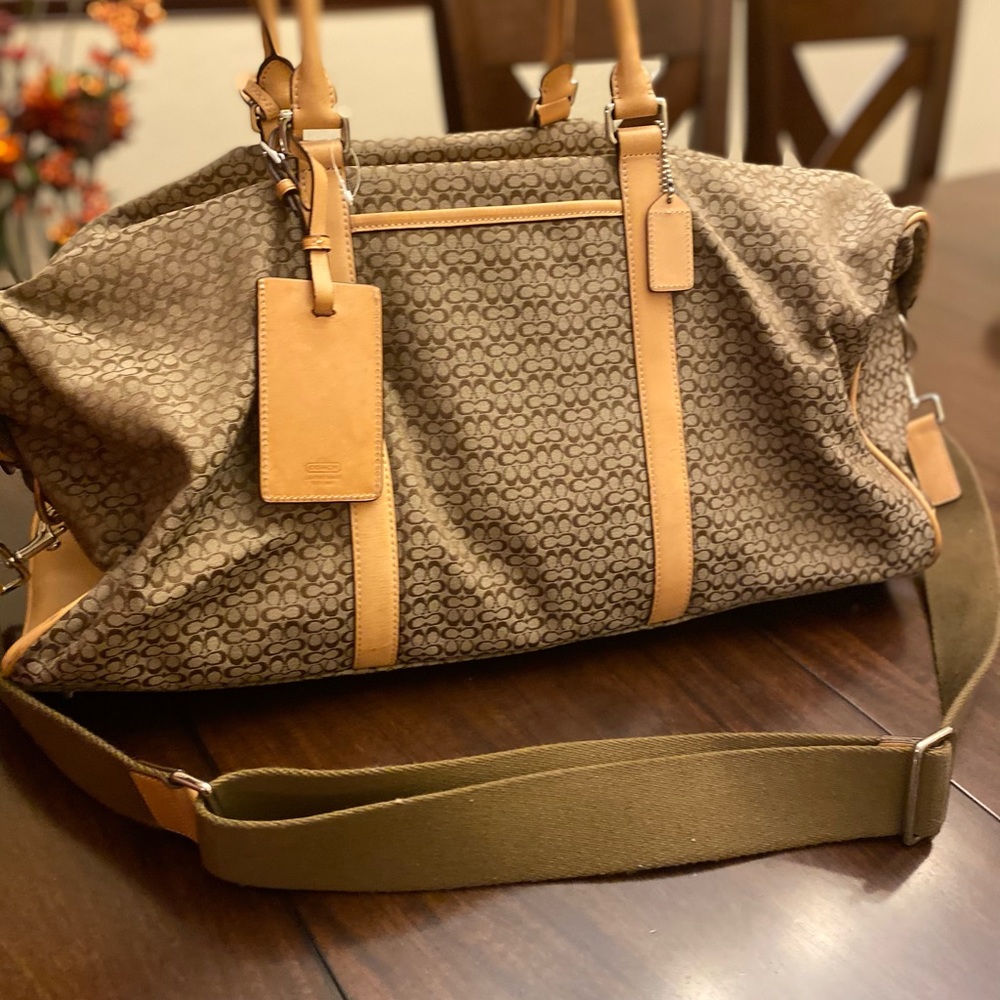 Coach Hampton monogram weekender